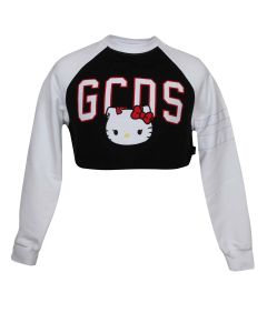 GCDS Motif-Printed Color-Block Sweatshirt