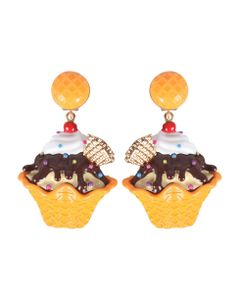Ice Cream Waffle Bowls Earrings