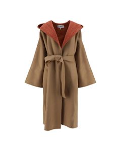 Loewe Anagram Jacquard Hooded Coat