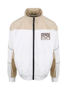 Fendi Logo Patch Zipped Jacket