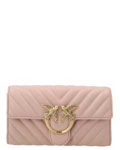 Pinko Love Chain Linked Quilted Shoulder Bag