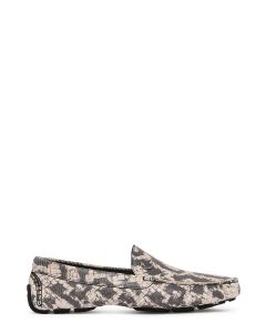 Just Cavalli Allover Python Print Loafers