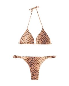 Scrunchie Printed Bikini