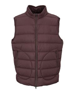 Quilted nylon padded gilet