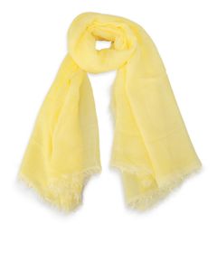 Jurin modal & cashmere yellow shawl