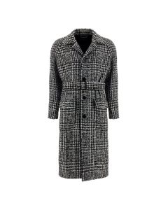 Dolce & Gabbana Checked Belted Coat