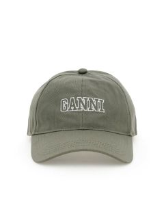 Ganni Logo Embroidered Baseball Cap