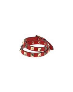 Valentino Garavani Leather Double Bracelet