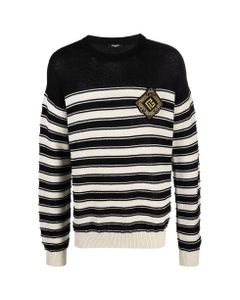 Knitted Sailor Pullover W/ Badge