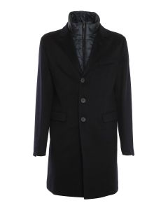 Herno Single-Breasted Layered Coat