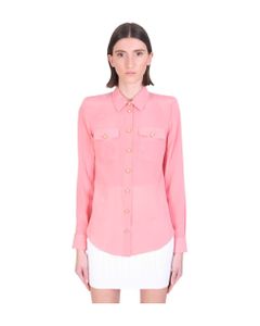 Shirt In Rose-pink Silk