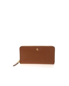 Continental wallet in brown