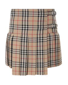 Vintage check patterned skirt