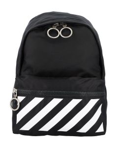 Off-White Binder Zip-Up Mini Backpack