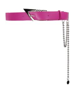 Belts In Fuxia Leather