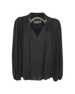 V-neck Shirt With Chain Detail