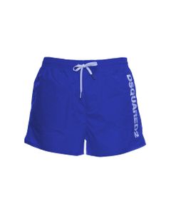 D-squared2 Man's Blue Nylon Swim Shorts