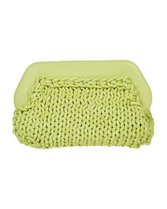 Lime Knitted Clutch