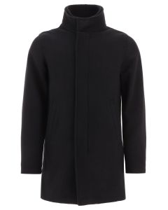 Herno High Neck Single-Breasted Coat