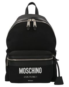 Moschino Couture Logo Print Backpack