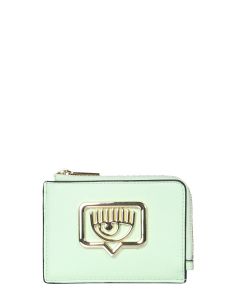 Chiara Ferragni Logo Plaque Zipped Wallet