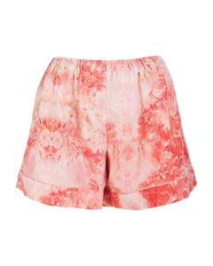 Woman Coral Pajama Shorts