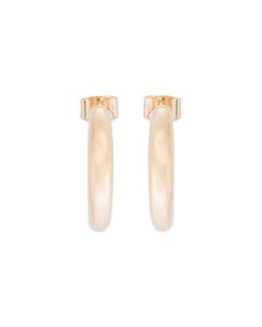 Isabel Marant Woman's Golden Brass Hoop Earrings