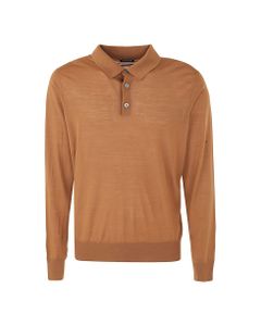 High Performance Long Sleeves Polo In Wool
