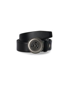 Versace Jeans Couture V-emblem Black Belt