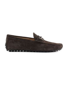 Brown Suede City Gommino Driving Shoes