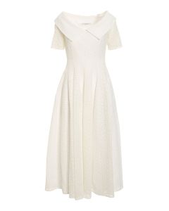 Embroidered voile dress