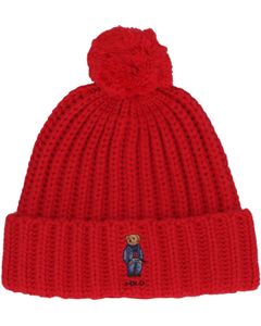 Polo Ralph Lauren Bear Embroidered Knitted Beanie