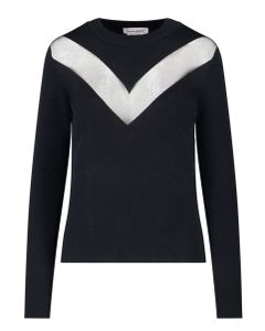 Alexander McQueen Chevron Long Sleeved Sweater