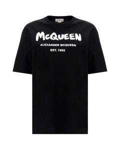 Alexander McQueen Graffiti Logo Print T-Shirt