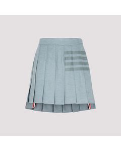 Thom Browne 4 Bar Striped Asymmetric Hem Mini Skirt