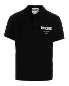 Moschino Logo Printed Short-Sleeved Polo Shirt