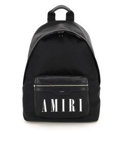 Amiri Logo Print Zipped Backpack