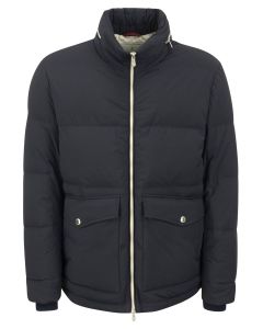 Brunello Cucinelli Zipped Padded Hooded Jacket