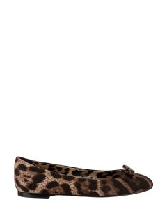 Dolce & Gabbana Leopard-Print Round Toe Shoes