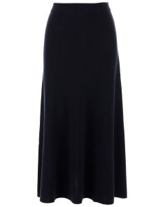 Chloé High-Waisted Flared Midi Skirt