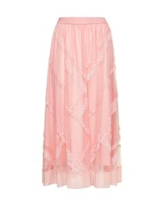 TWINSET Tulle Lace Detailed Midi Skirt