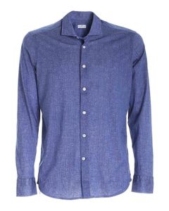 Melange shirt in blue