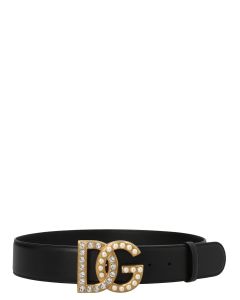 Dolce & Gabbana DG Logo Embellished Buckle Belt
