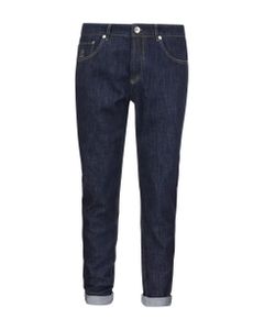 Five-pocket Traditional Fit Trousers In Lightweight Denim