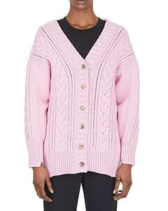 Alexander McQueen V-Neck Cable Knitted Cardigan