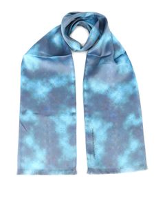 Selinunte digital print silk scarf