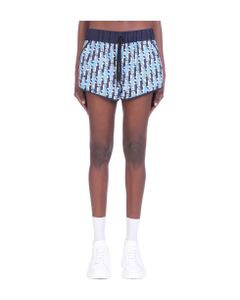 Shorts In Blue Synthetic Fibers