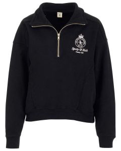Sporty & Rich Crown Quarter Half-Zipped Sweatshirt