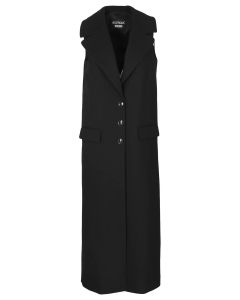 Boutique Moschino Sleeveless Single-Breasted Long Coat