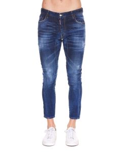 Dsquared2 Whiskering Effect Slim-Cut Jeans